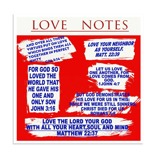Inspirational Bible verse wall art poster in red, white and blue. Christian, Spiritual and Religious wall art. 